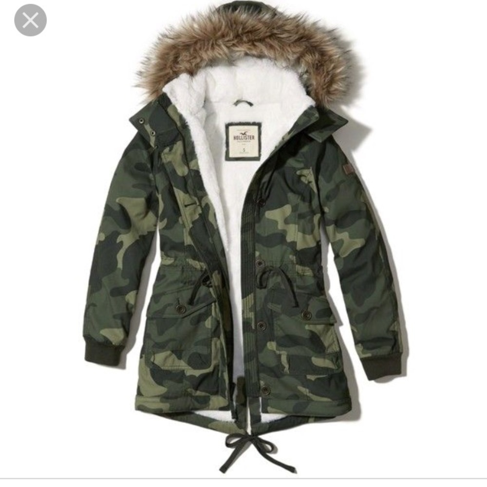 Hollister Camo Parka